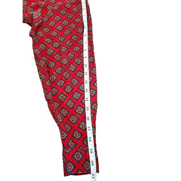 Vtg Gap mens med button up red geometric allover print chest pocket 100% cotton - Picture 6 of 8